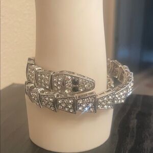 Dazzling Silver Rhinestone CZ Bracelet